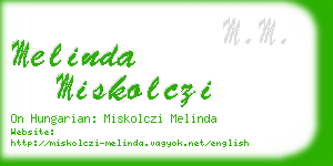melinda miskolczi business card